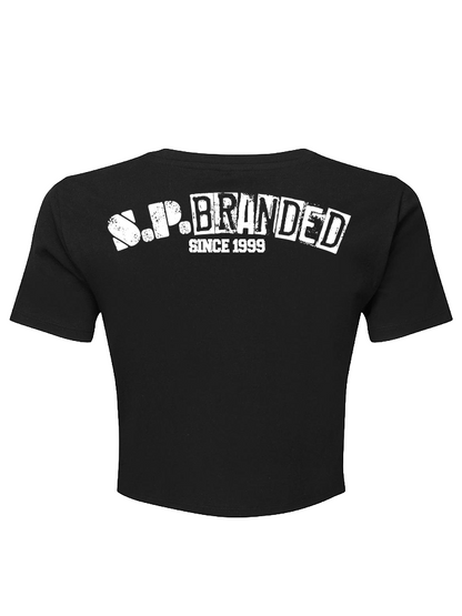 S.P Branded Twist Cropped Tee