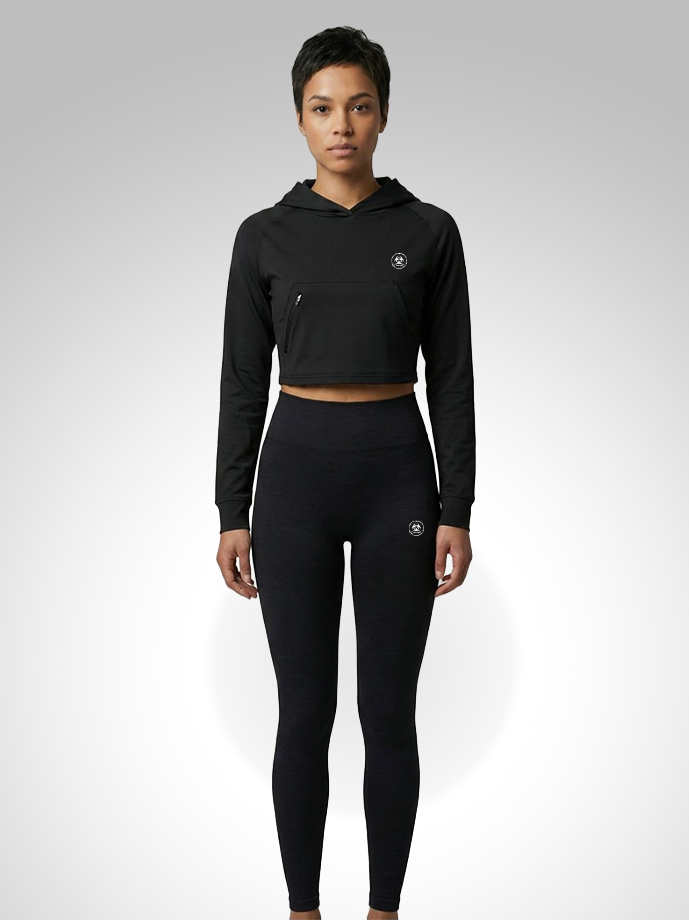 Classic Woman's Cropped Hoodie Jacket