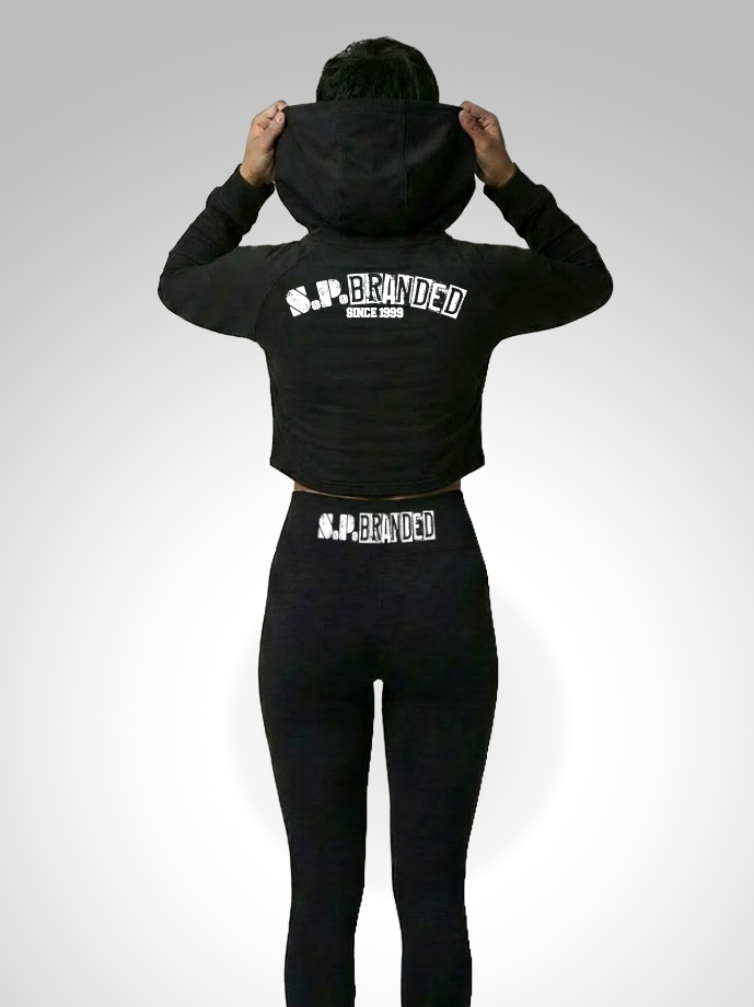 Classic Woman's Cropped Hoodie Jacket