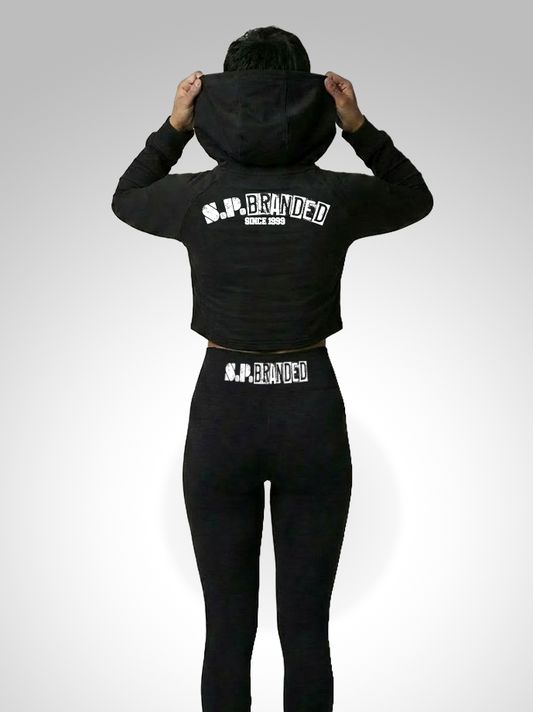 Classic Woman's Cropped Hoodie Jacket