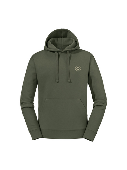 Olive green S.P Classic hoodie men’s branded hoodie front view