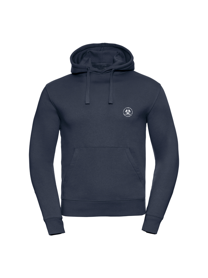 Navy S.P Classic hoodie men’s branded hoodie front view