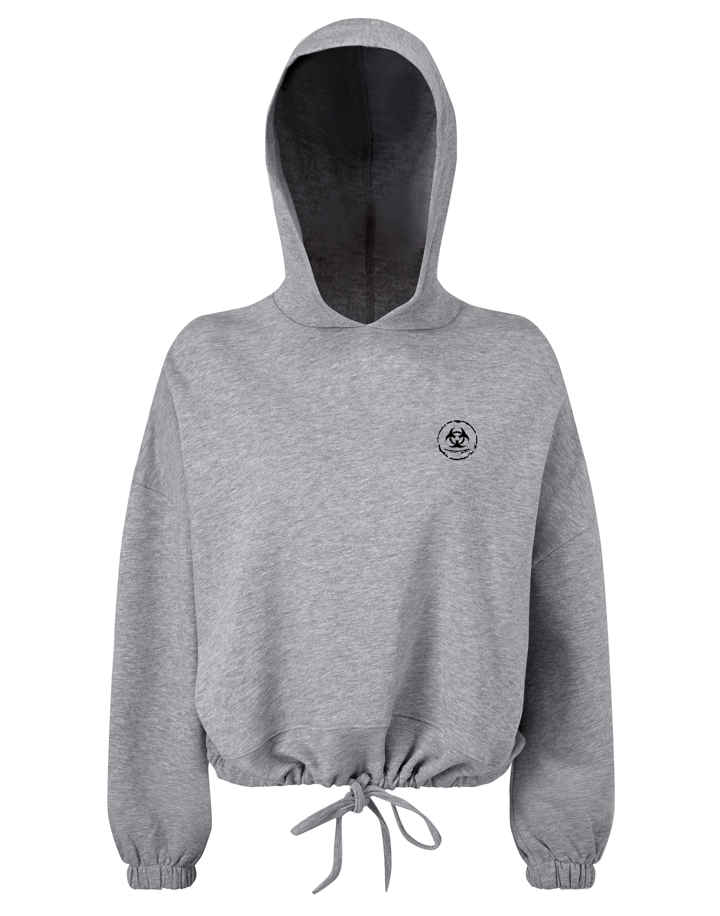 S.P Branded Cropped Oversize Hoodie