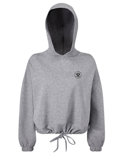 S.P Branded Cropped Oversize Hoodie