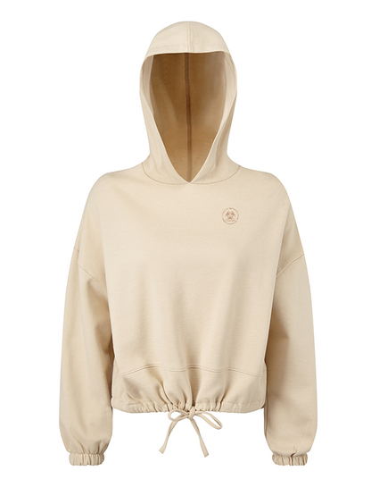 S.P Branded Cropped Oversize Hoodie