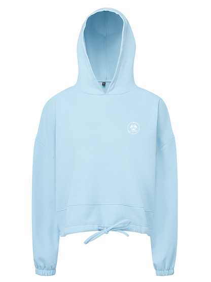 S.P Branded Cropped Oversize Hoodie