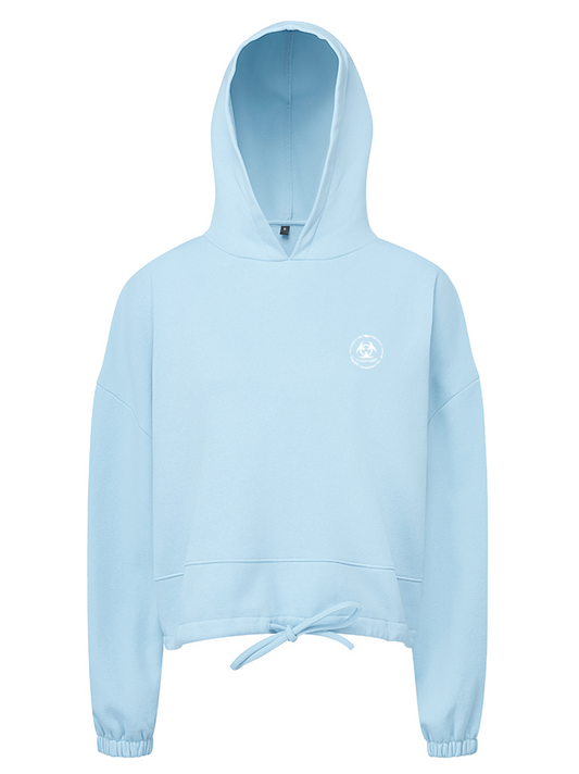 S.P Branded Cropped Oversize Hoodie