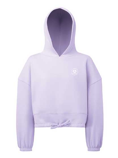 S.P Branded Cropped Oversize Hoodie