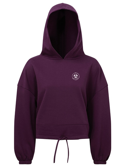 S.P Branded Cropped Oversize Hoodie