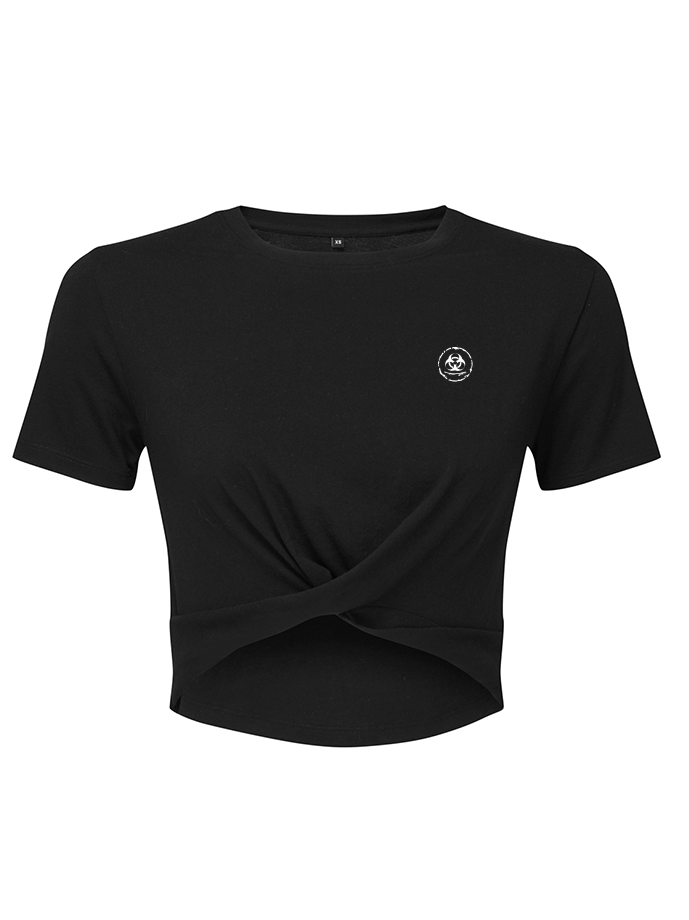 S.P Branded Twist Cropped Tee