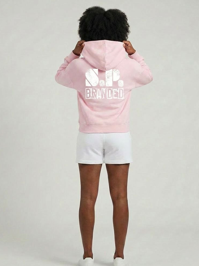S.P Branded Cropped Hoodie